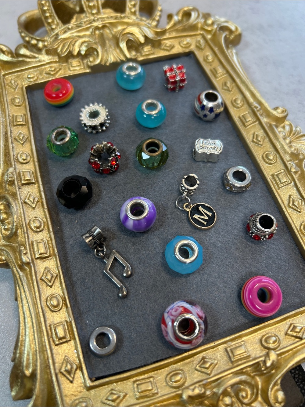 Craft! Bundle of Assorted Women's Charm Beads and Dangles - Mixed Colors
